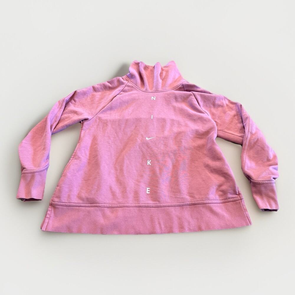 Nike Womens Pink Get Fit Funnel-Neck Pullover Sweatshirt Size S Small CU5659-614